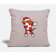 Merry Christmas Holidays Xmas Dabbing Dab Dog Light Taupe Pillow